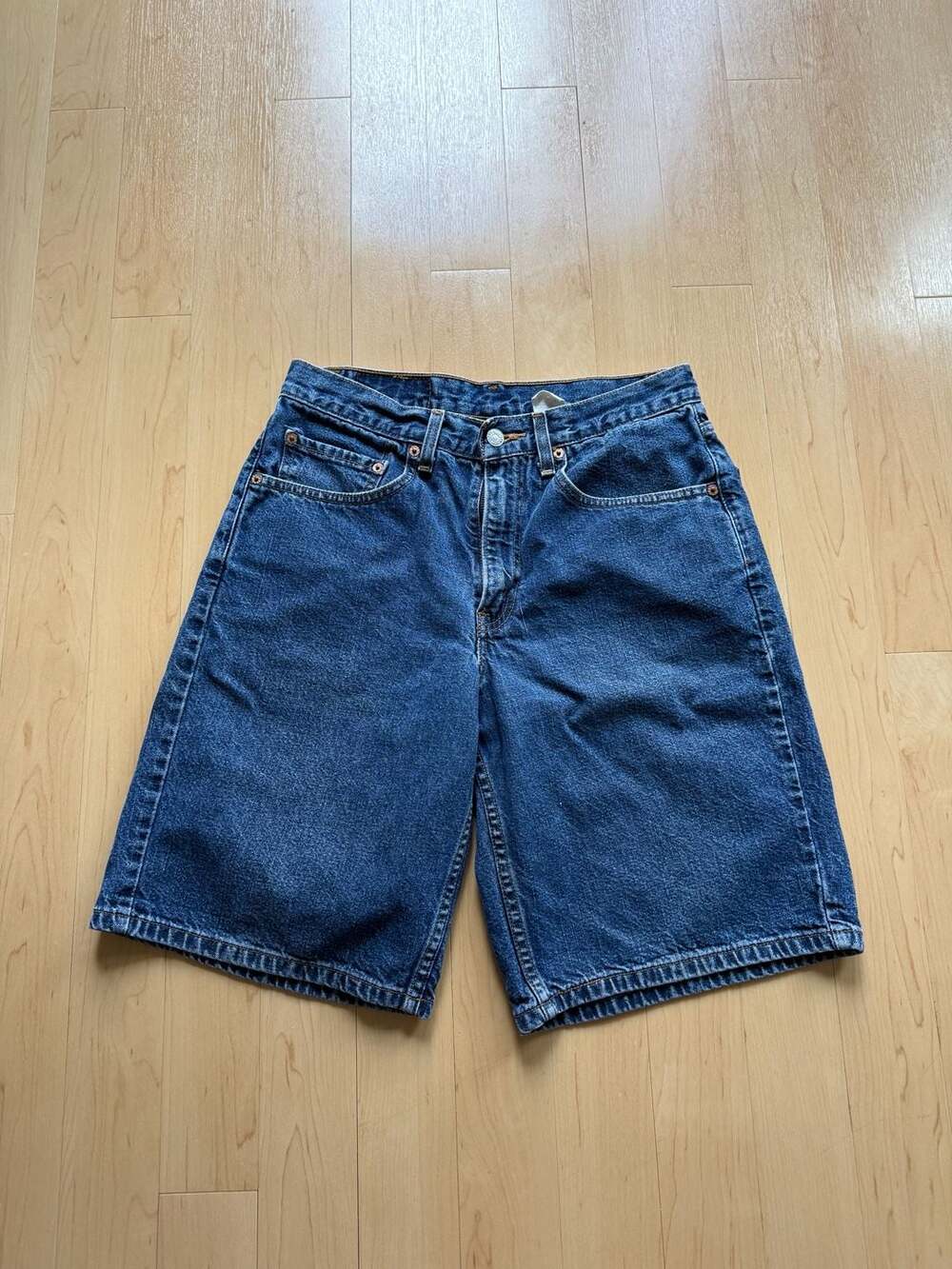 1998 Levi's 550 Relaxed Fit Dark Wash Denim Jorts